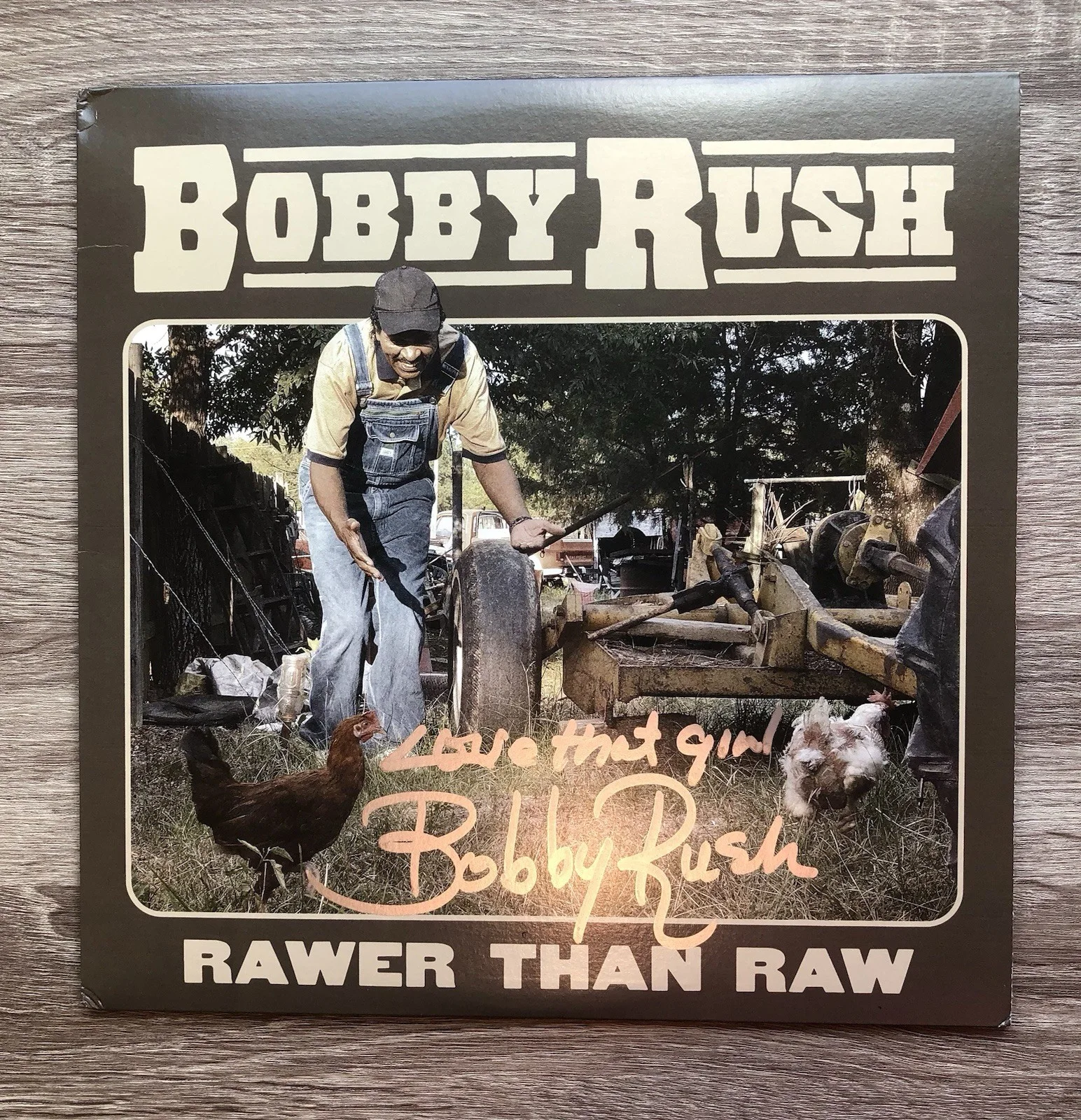 Bobby Rush Autographed Rawer Than Raw Vinyl Record “Love That Girl” Signed JSA, image 2