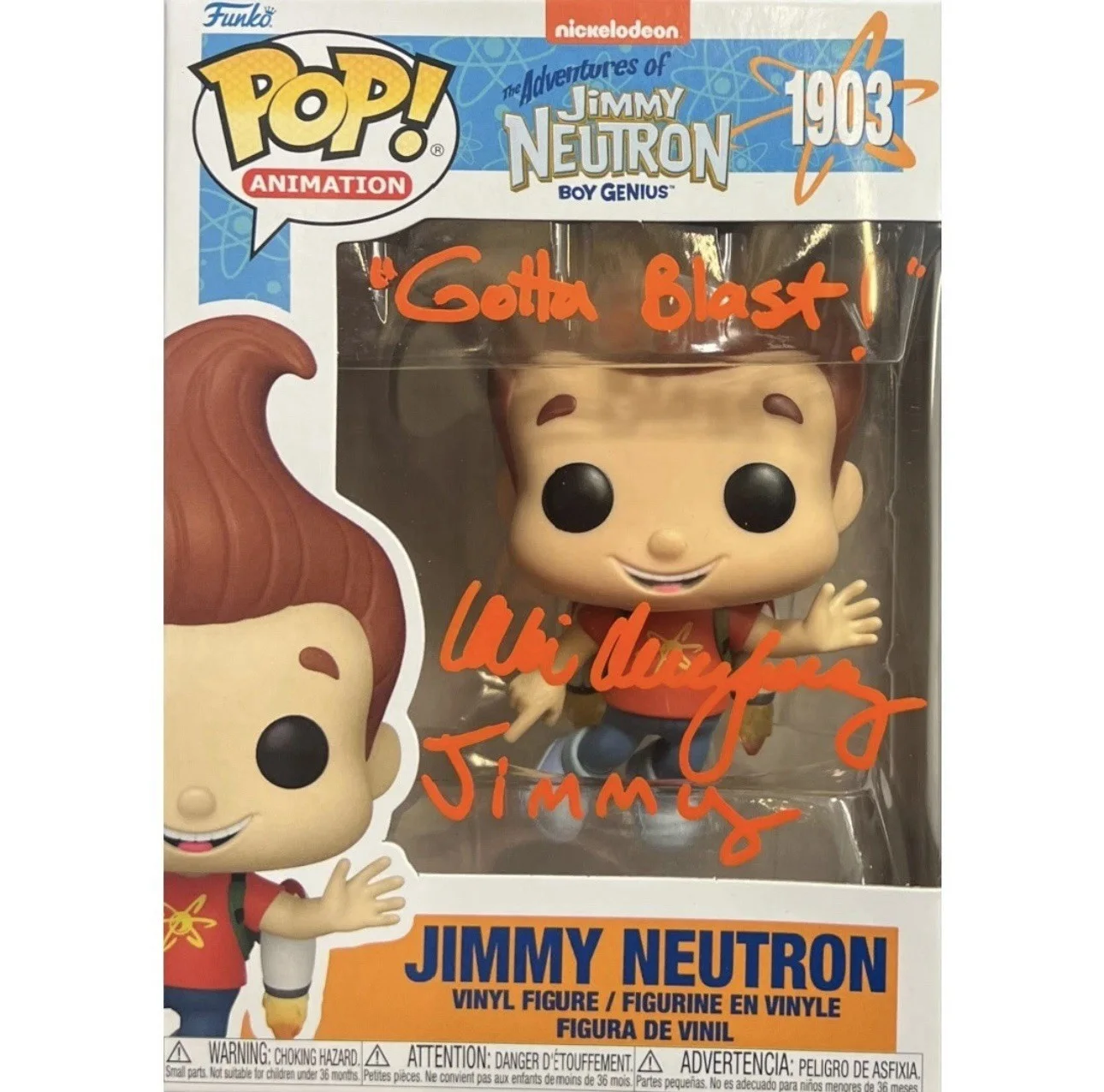 Debi Derryberry — Debi Derryberry autographed signed inscribed Funko Pop #1903 Jimmy Neutron JSA
