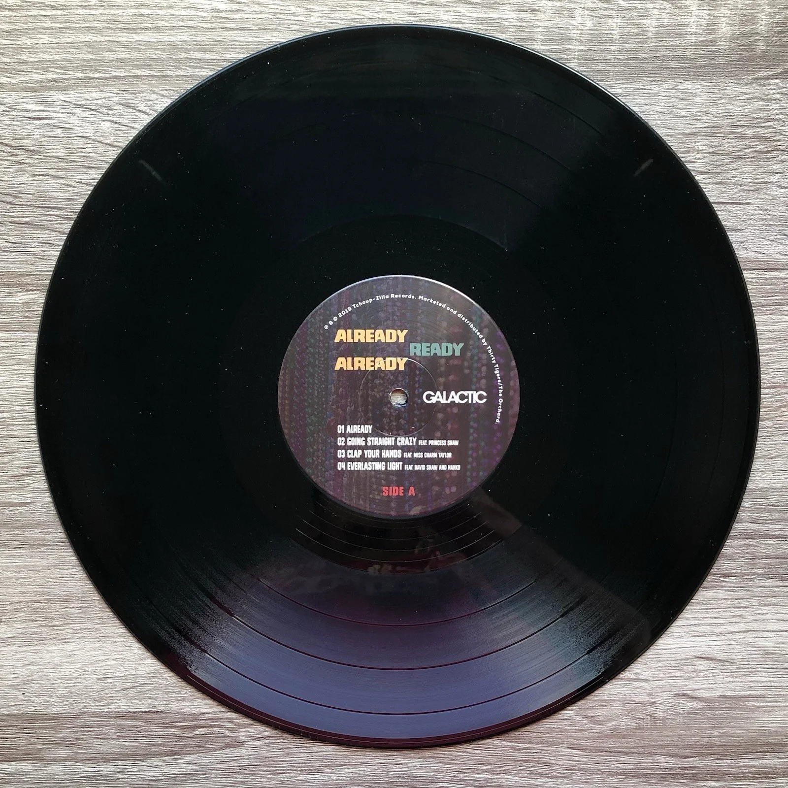 Galactic Autographed Already Ready Vinyl Record Stanton Moore Signed with JSA, image 5