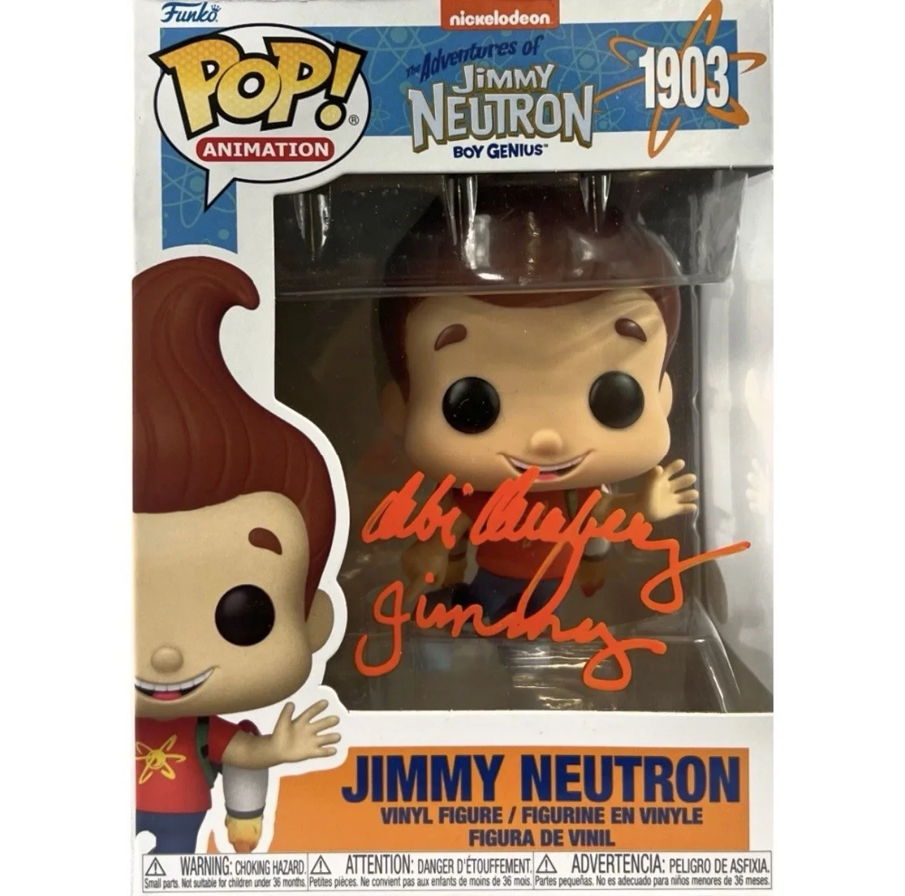 Debi Derryberry — Debi Derryberry autographed signed inscribed Funko Pop #1903 Jimmy Neutron JSA