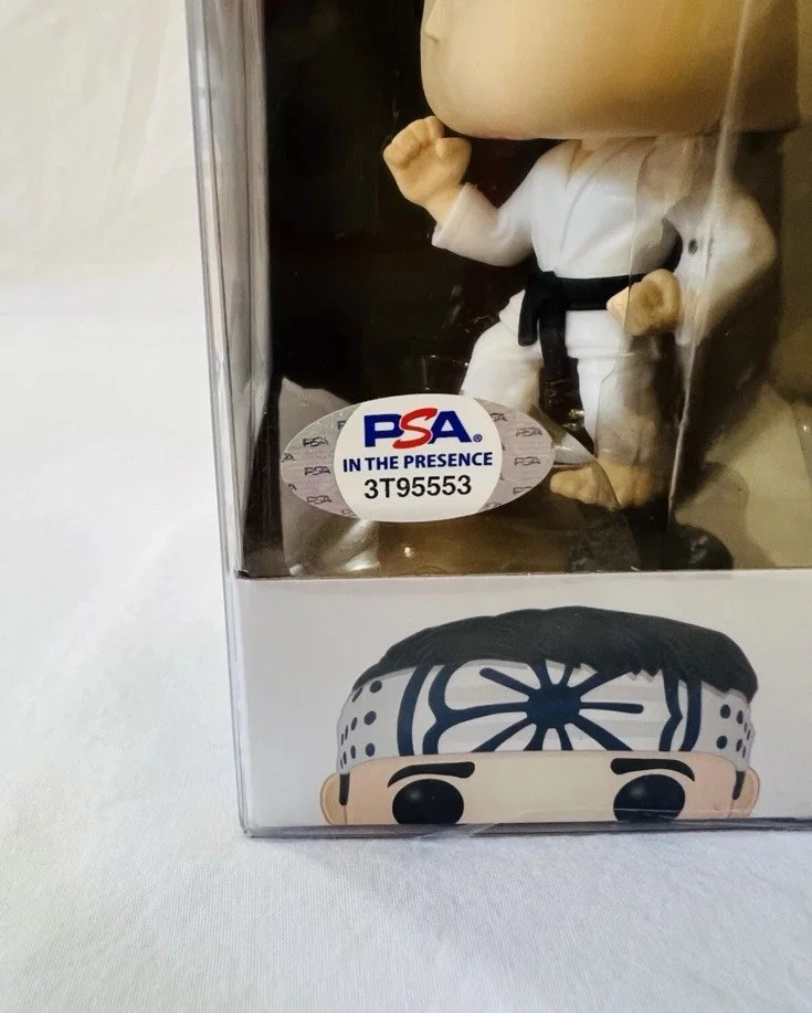 RALPH MACCHIO — Signed Autographed Ralph Macchio' Cobra Kai Karate Kid' Rare Funko Pop PSA COA, image 2