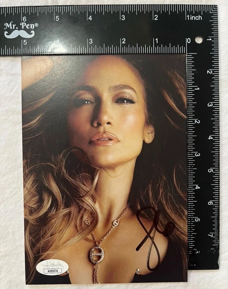 Jennifer Lynn Affleck 'J.Lo' Pop Singer Signed Autographed 5x7 Photo JSA COA, изображение 4