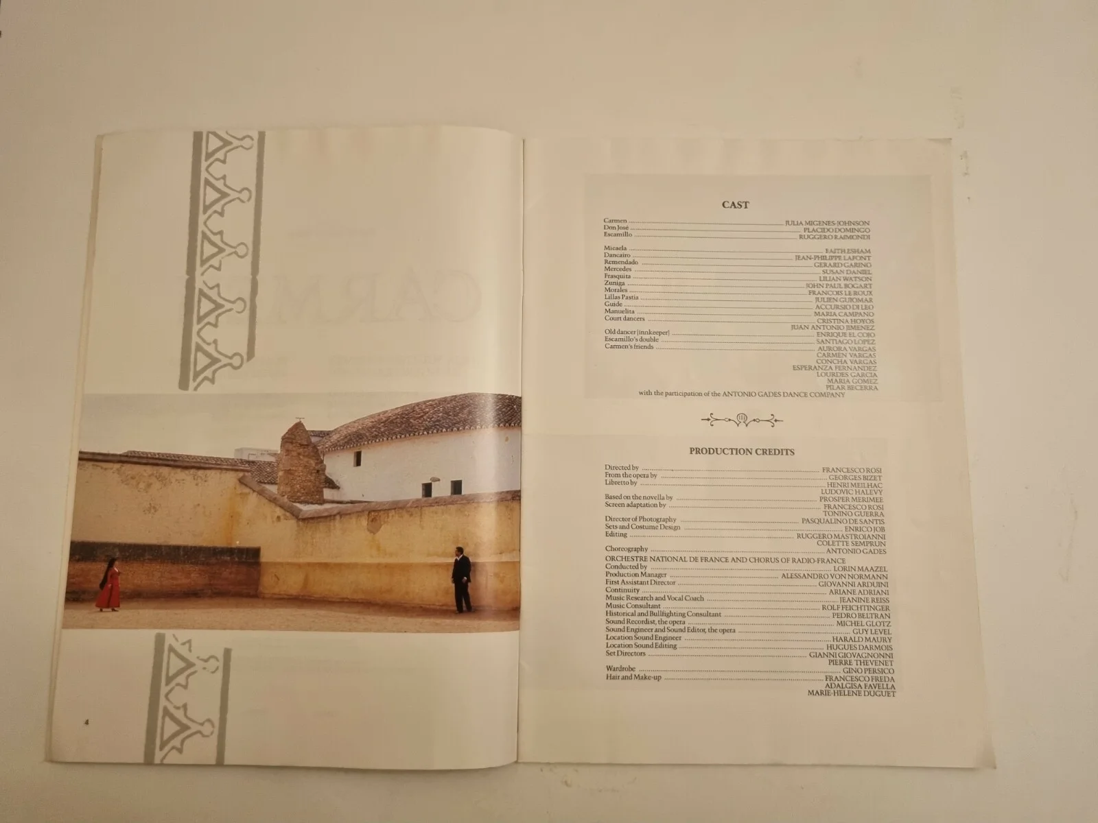 Cinema Programme Carmen - Placido Domingo Julia Migenes Johnson Ruggero Raimondi, изображение 3