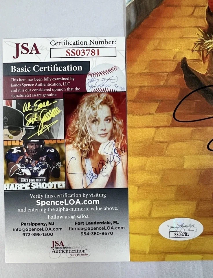 Jerry Maren, Mickey Carroll, Karl Slover — Jerry Maren, Slover & Carroll Signed Auto 14x11 Photo ‘Wizard of Oz’ JSA COA, изображение 2