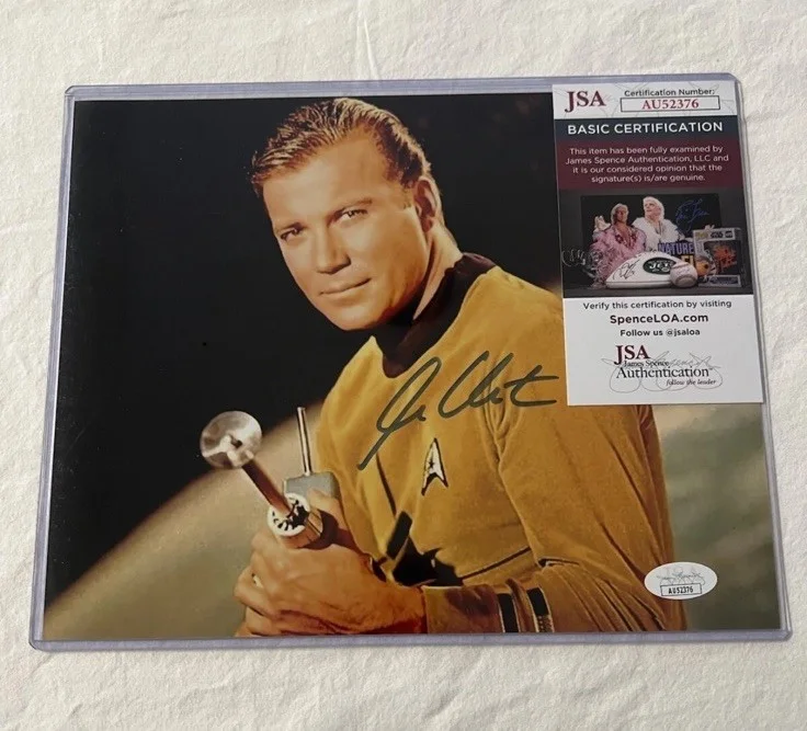 William Shatner Star Trek Captain Kirk — William Shatner ‘Star Trek Captain Kirk’ Signed Autographed 10x8 Photo JSA COA, изображение 3