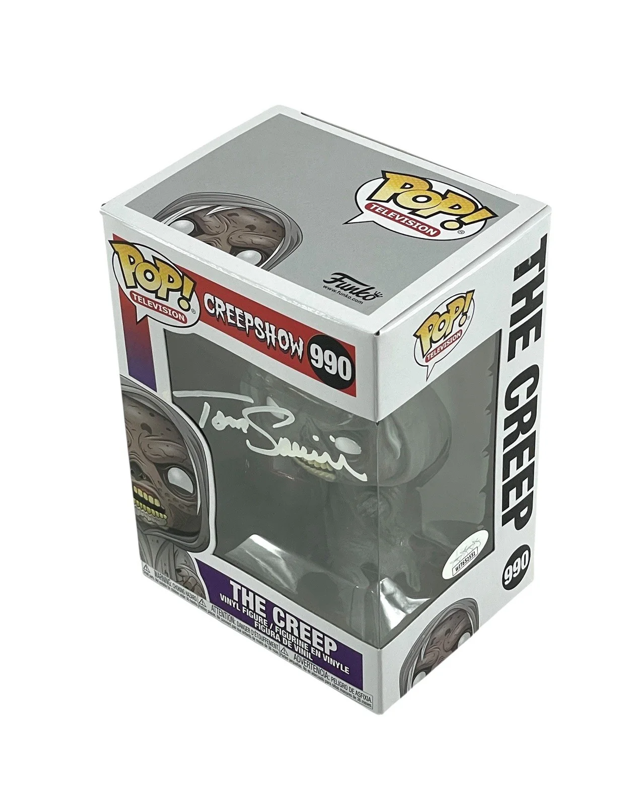 Tom Savini — Creepshow Rare Tom Savini Signed The Creep Vaulted Funko Pop Horror Icon JSA 👻, image 3