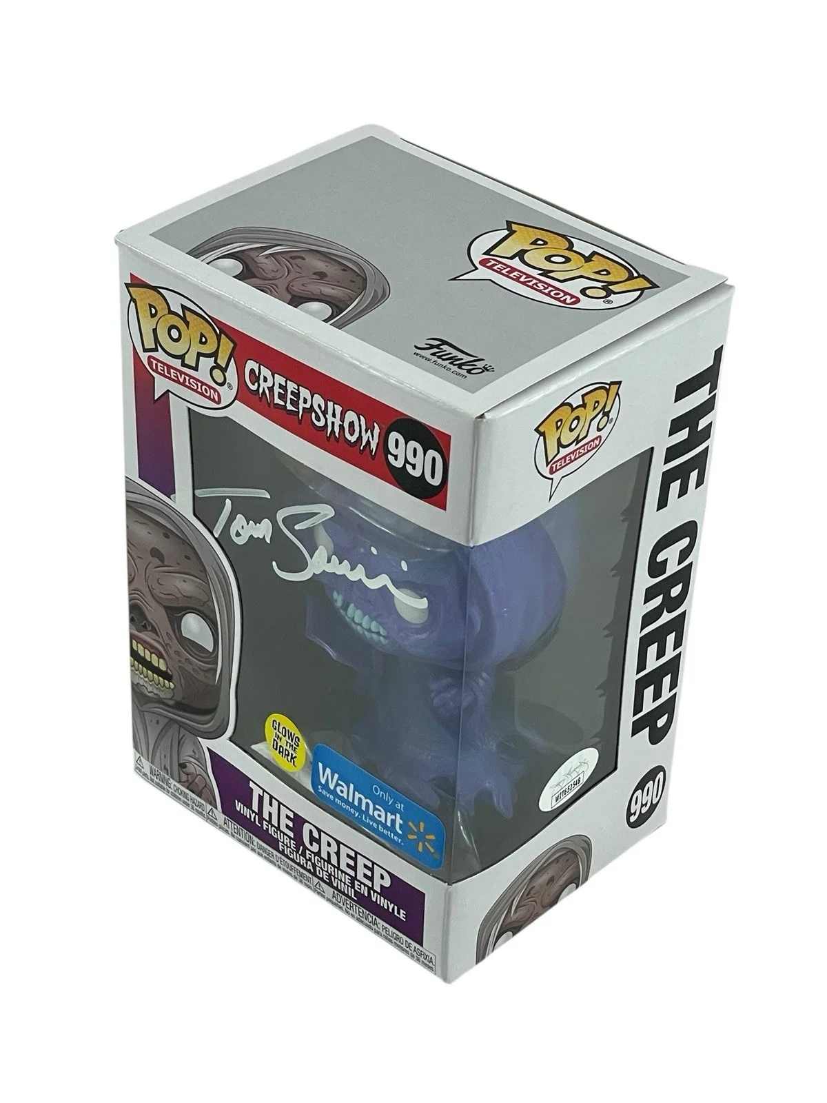 Tom Savini — Creepshow Tom Savini Signed The Creep Walmart Exclusive Funko Pop Figure JSA COA, image 3