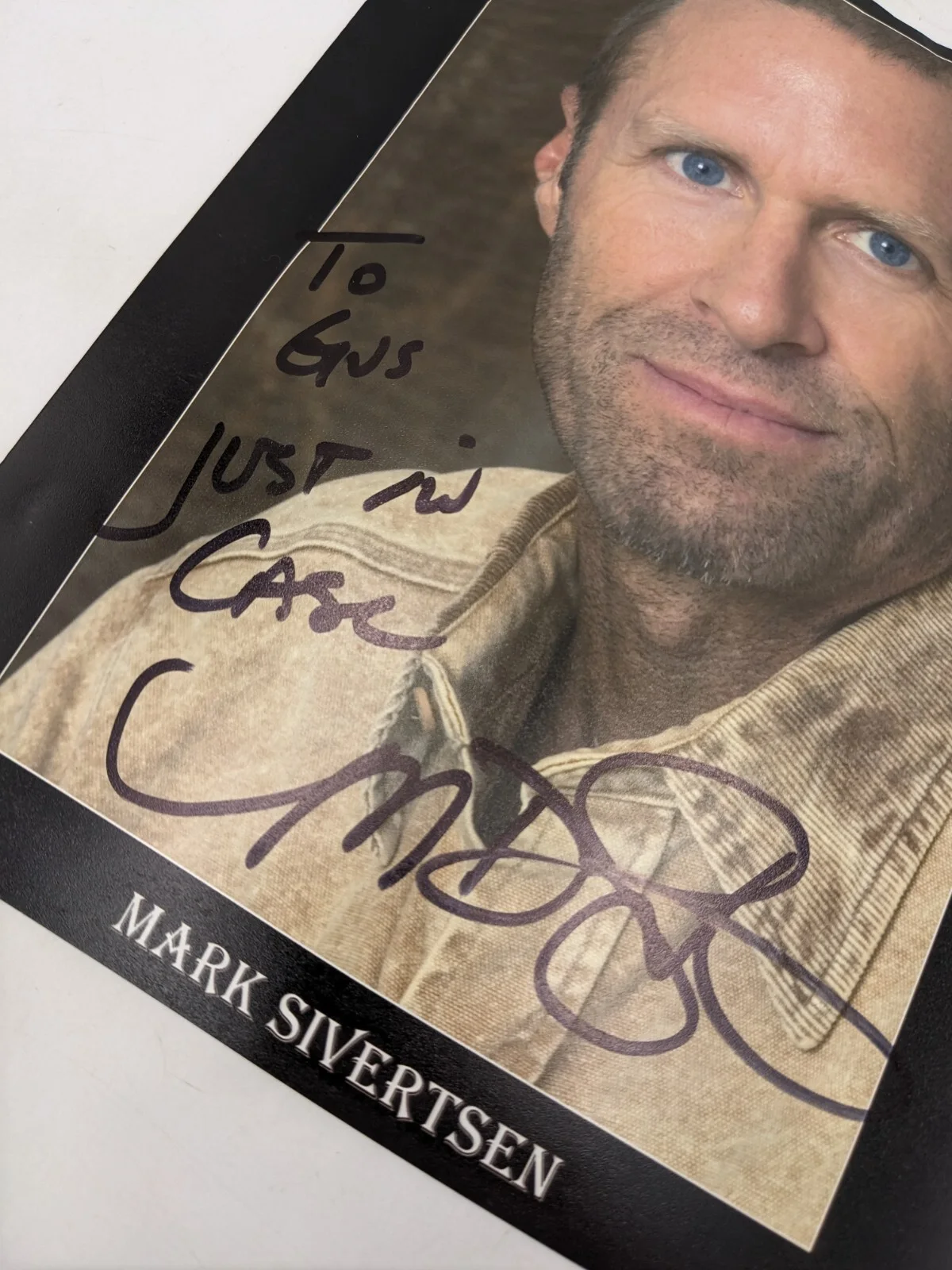 Mark Sivertsen Actor 8x10 Hand Signed Press Photo "Just In Case", image 3