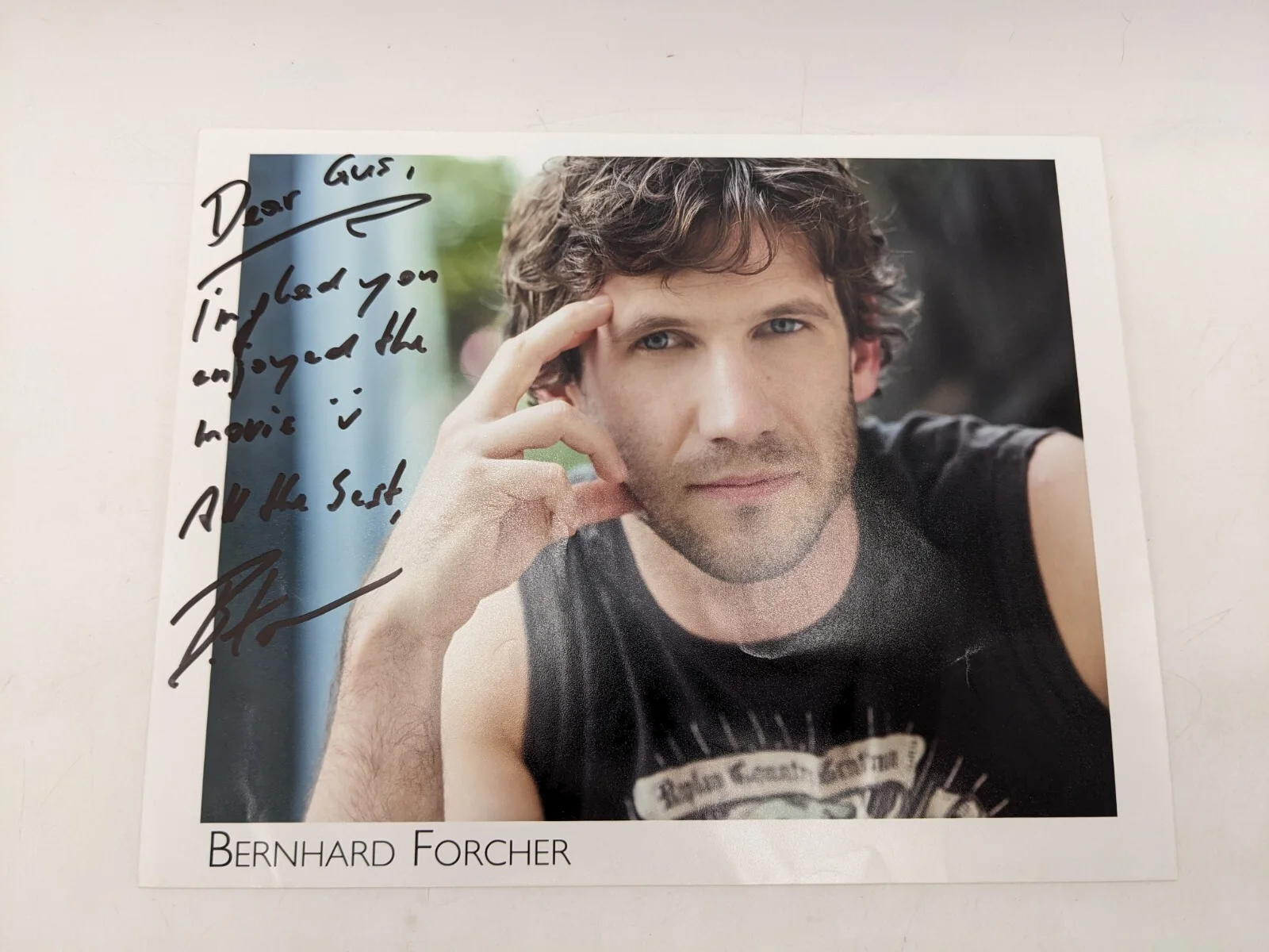 Bernhard Forcher Actor Hand Signed 8x10 Photo Autograph, image 2