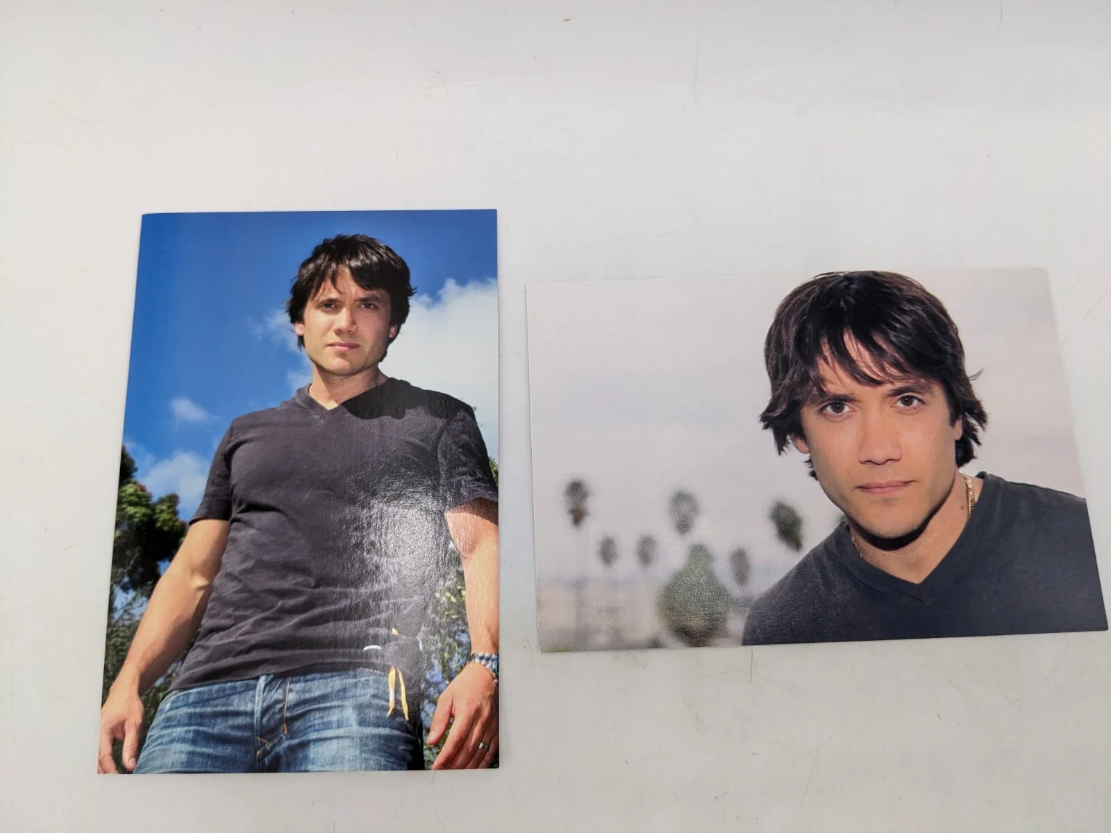Lot Of 2 Dominic Zamprogna General Hospital Hand Signed Postcards Autographs, изображение 2