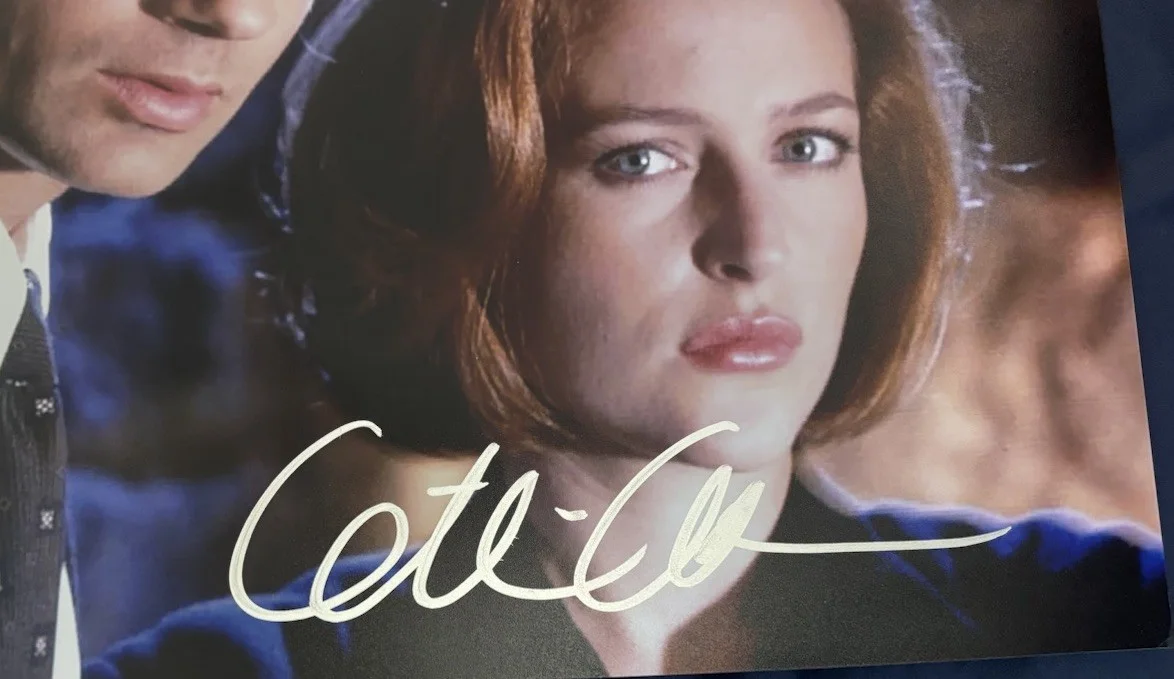 Gillian Anderson Signed 11x14 Photo The X Files Dana Scully, image 3