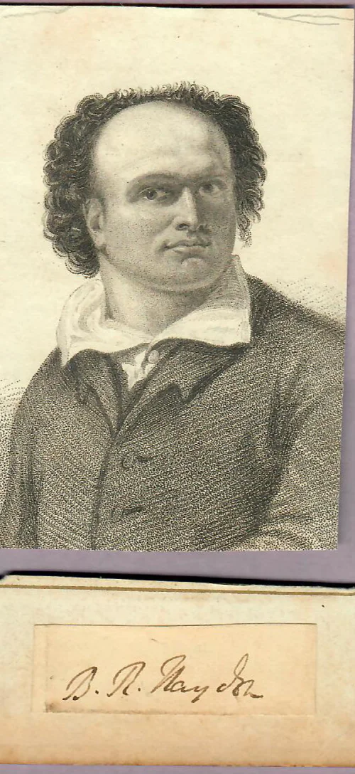 Benjamin Robert Haydon — Benjamin Robert Haydon (1786–1846) Cut Signature English painter autograph, изображение 3