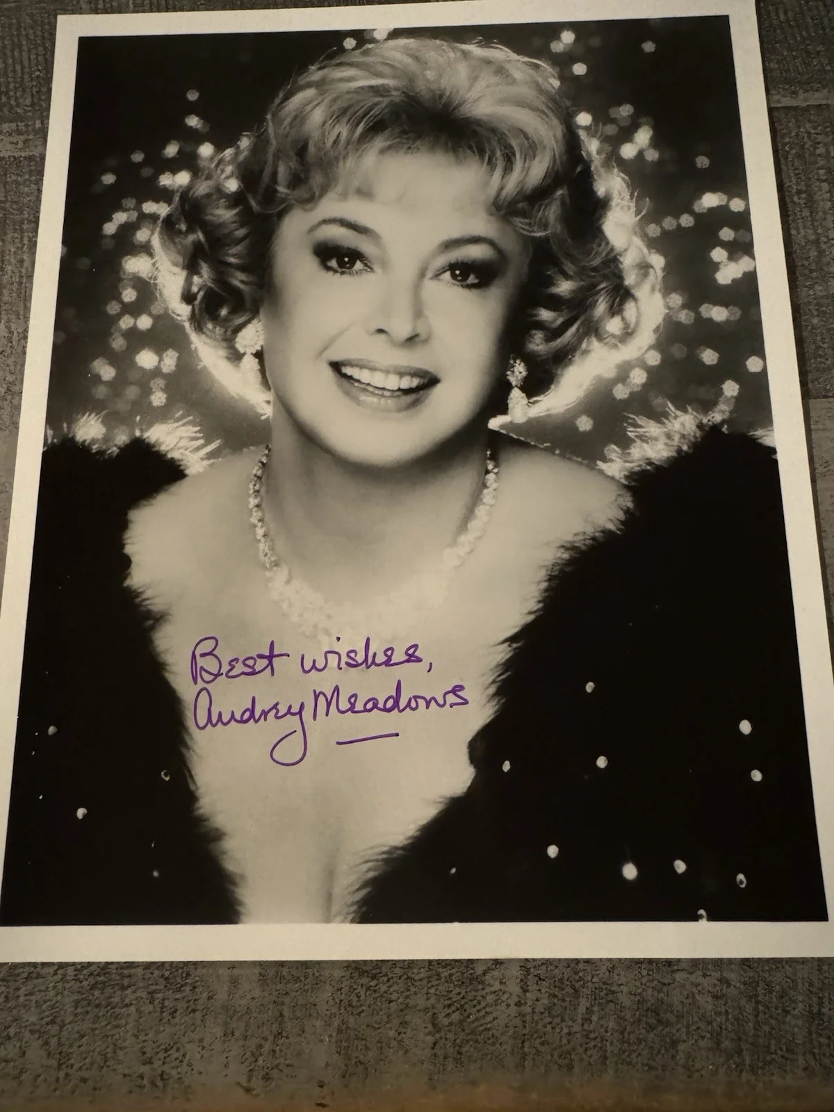 Audrey Meadows — Audrey MeadowsSigned 8x10 The Honeymooners Actress Model with COA Autographed