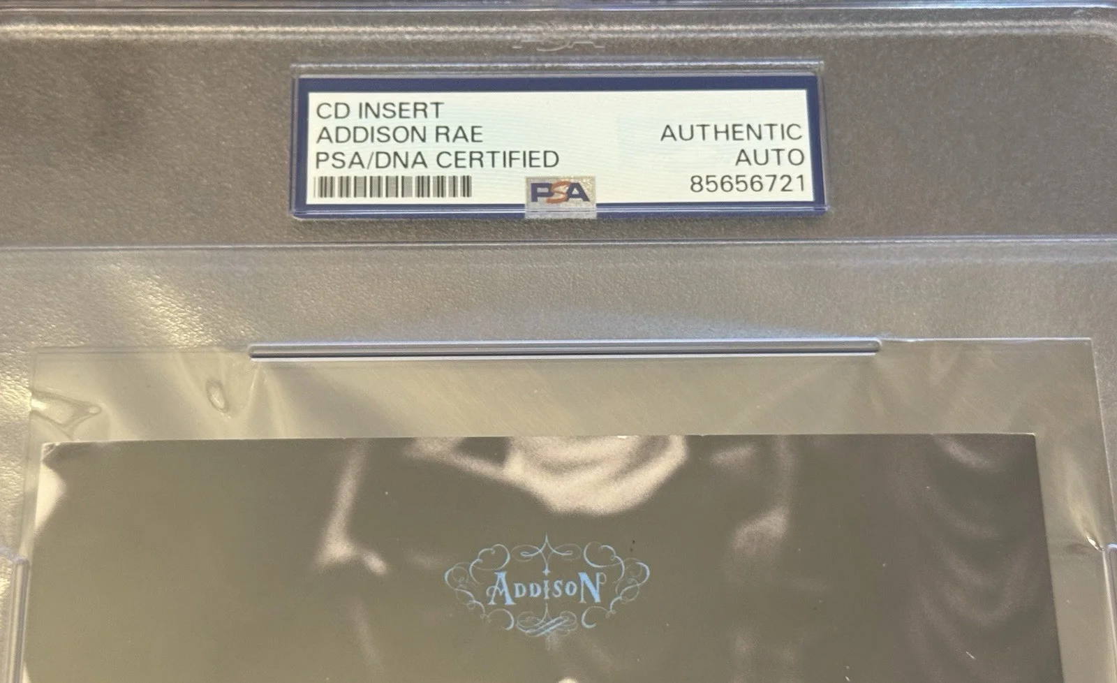 Addison Rae Signed CD Insert “Addison” PSA!!, image 2