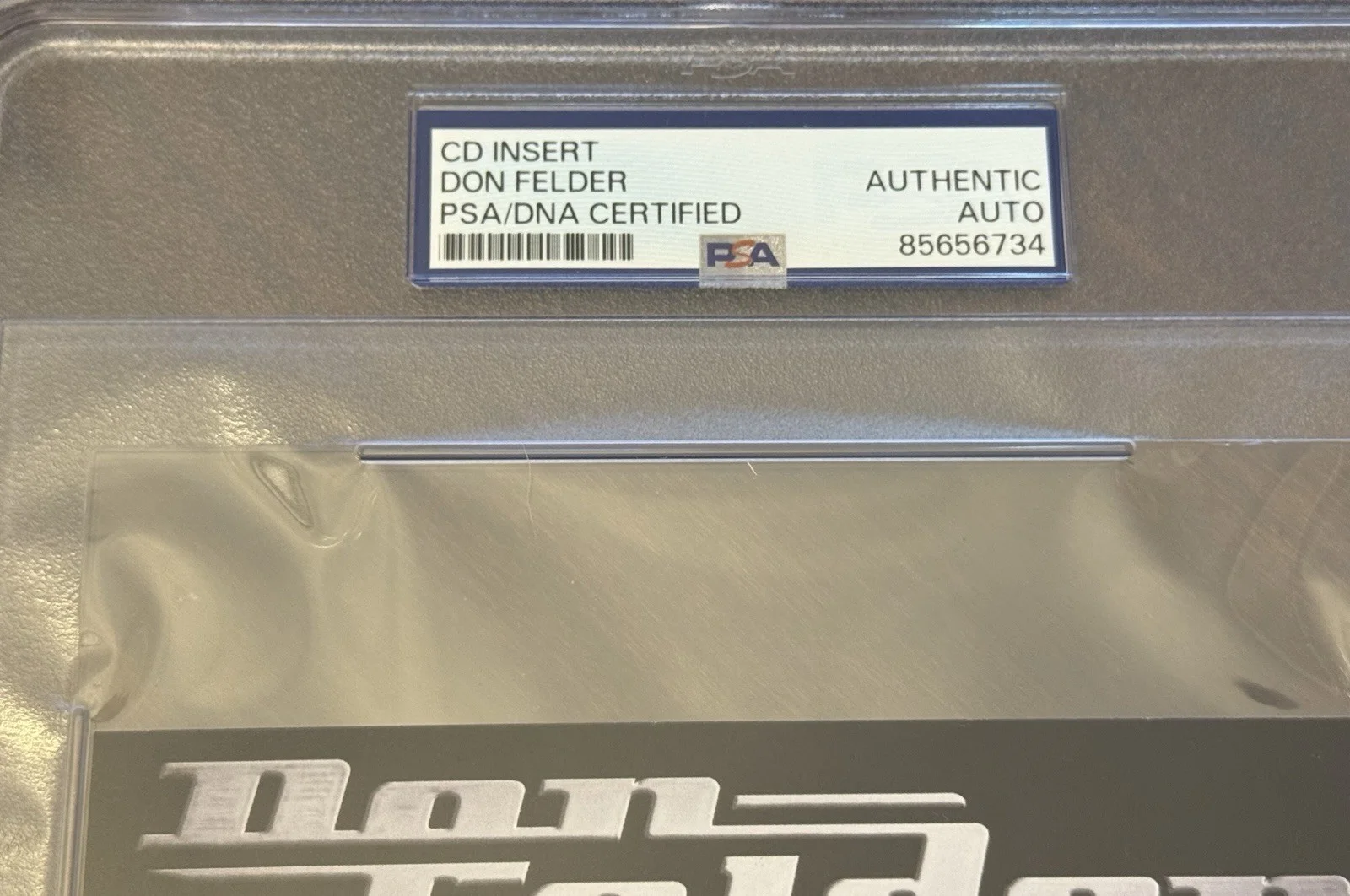 Don Felder Signed CD Insert “The Vault” PSA!!, изображение 2