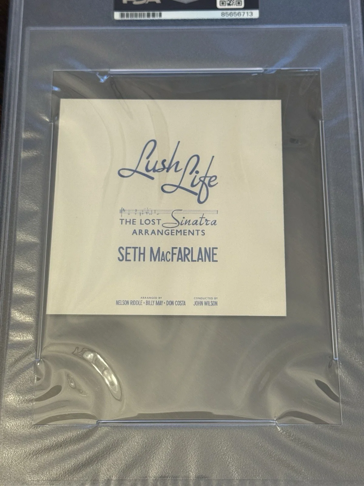 Seth MacFarlane Signed CD Insert “Lush Life” PSA!!, изображение 2