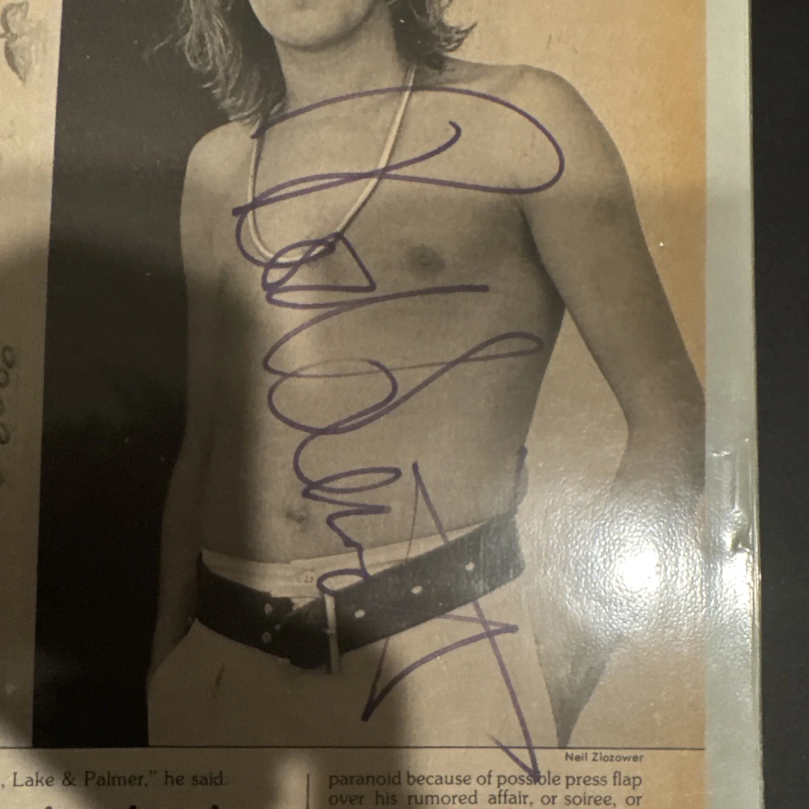 Rod Stewart Signed Original Vintage 8"x10" Promo Photo Article JSA COA 1975, изображение 3