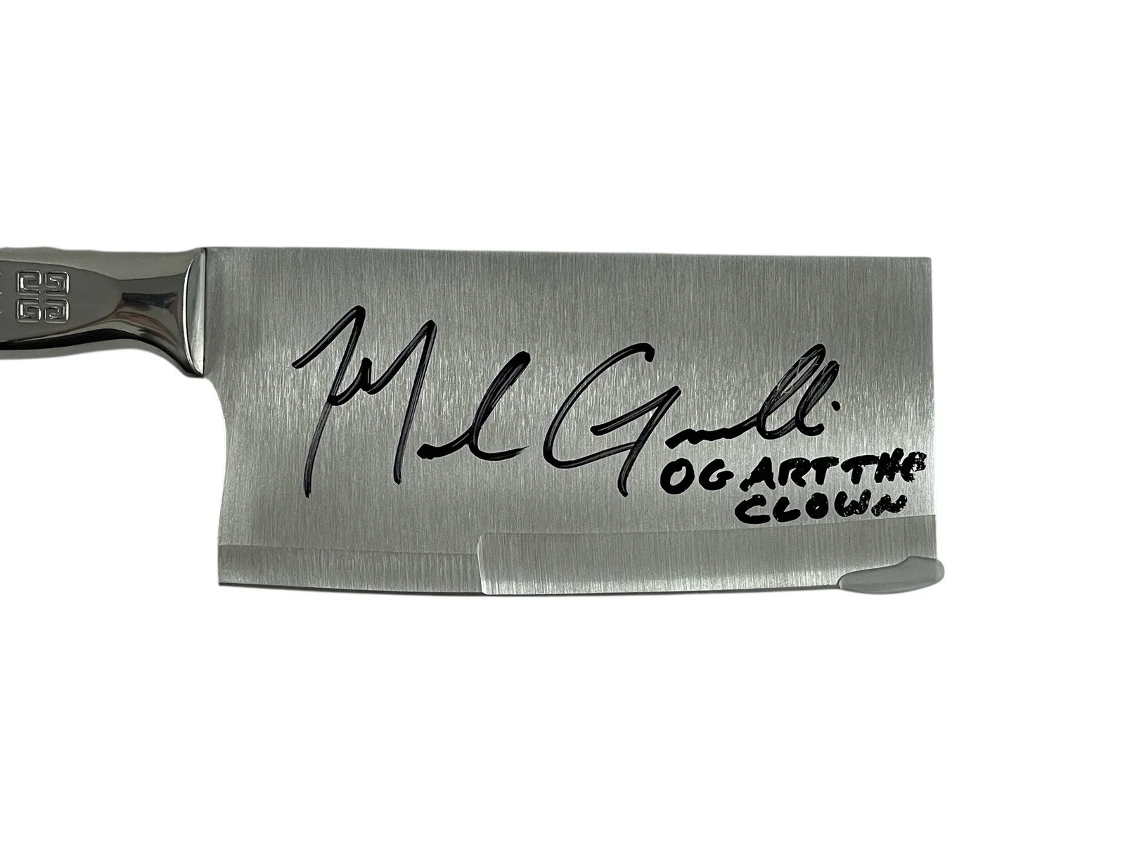 Mike Giannelli — Art The Clown Signed Prop Meat Cleaver Mike Giannelli All Hallows Eve Terrifier, image 3