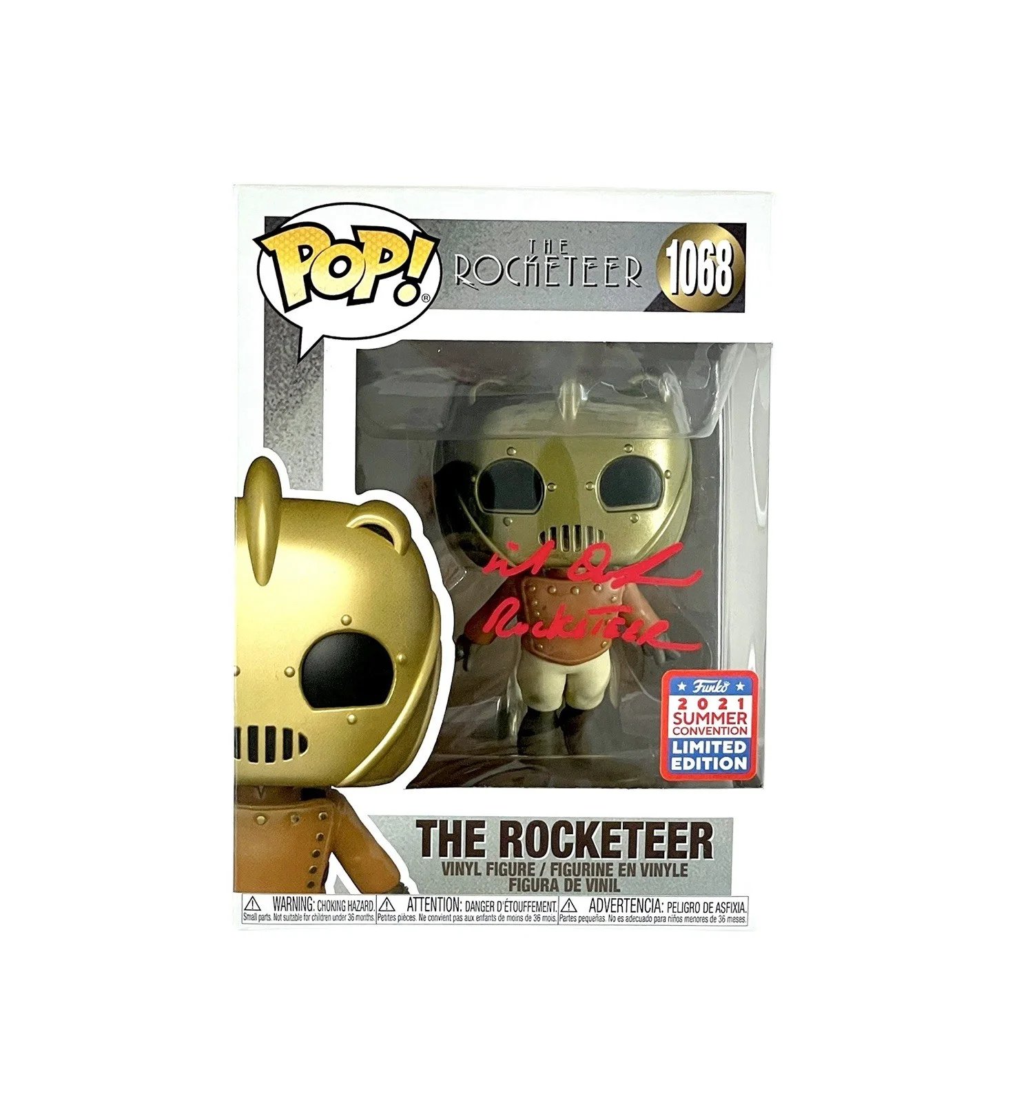 Mike DeLuna — The Rocketeer Mike DeLuna Rare Vaulted 2021 Signed Funko Pop Figure JSA COA 🚀, image 2