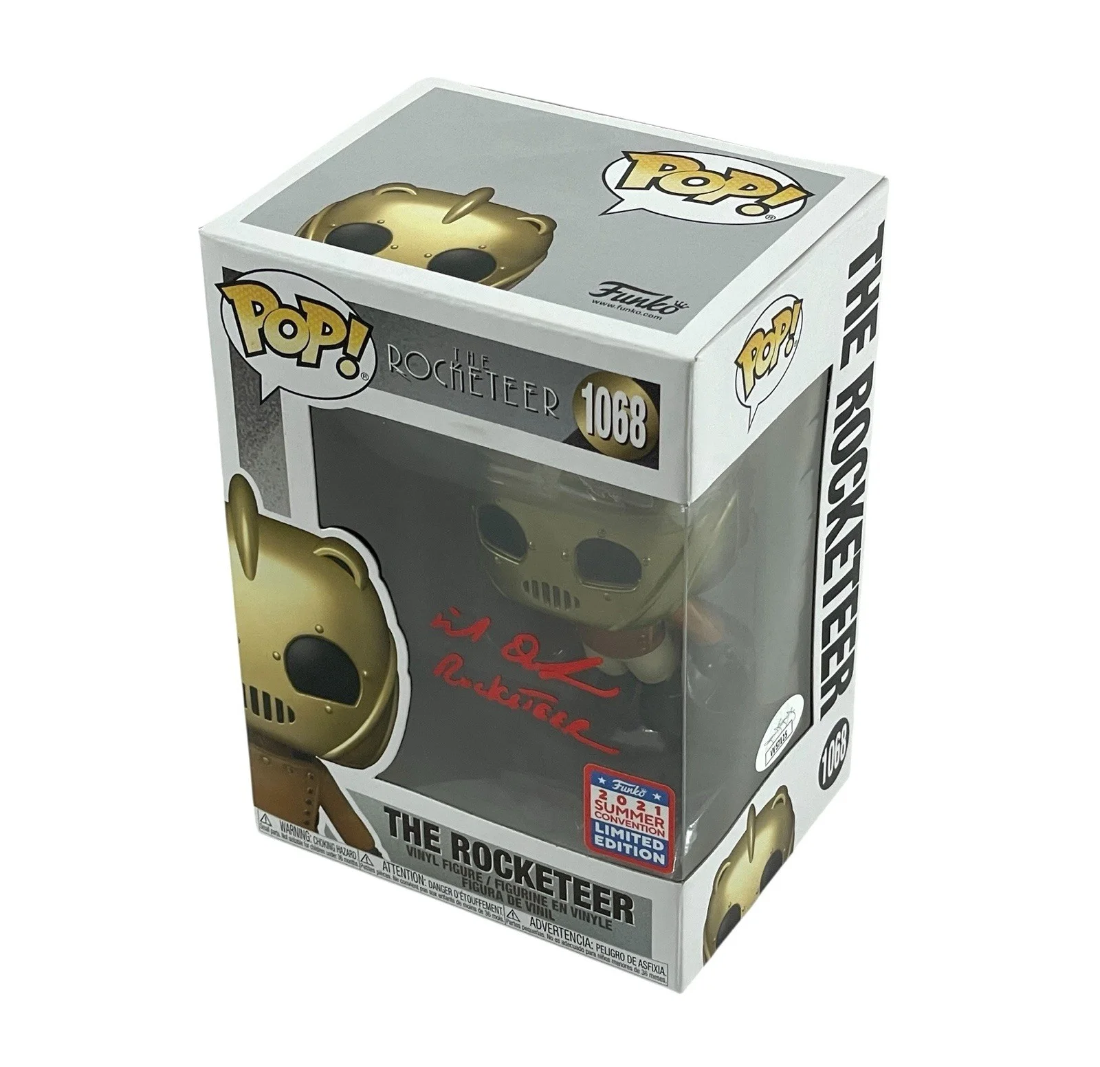 Mike DeLuna — The Rocketeer Mike DeLuna Rare Vaulted 2021 Signed Funko Pop Figure JSA COA 🚀, image 3
