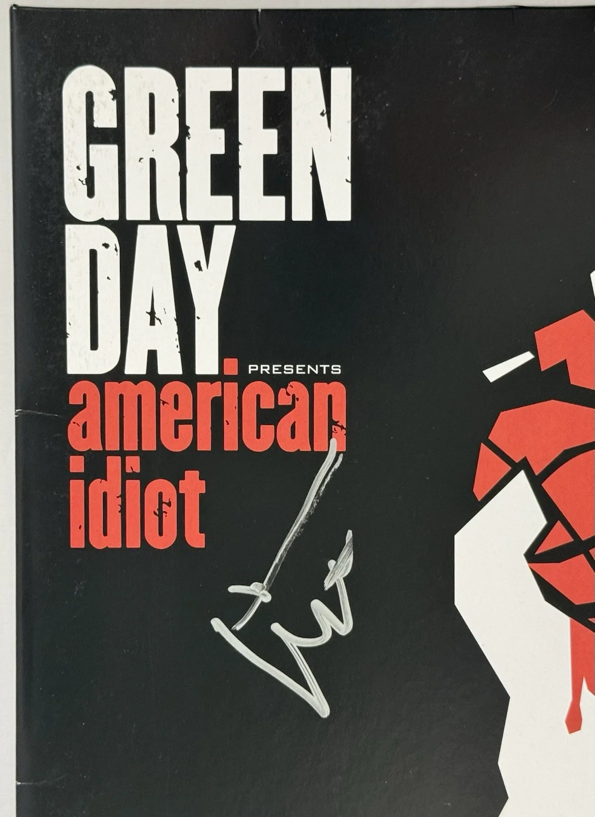 Green Day signed Album American Idiot group vinyl Billy Tre Cool Mike beckett, изображение 5