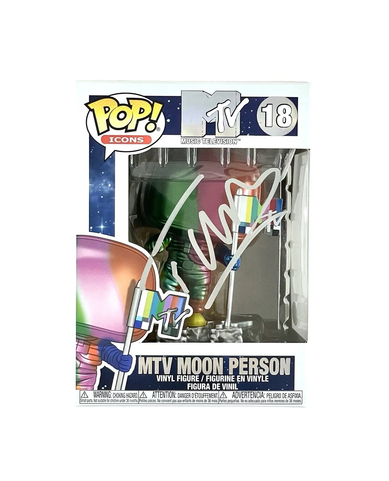 The Buggles Trevor Horn Signed MTV Moon Man Person Funko POP JSA Certified COA, изображение 2