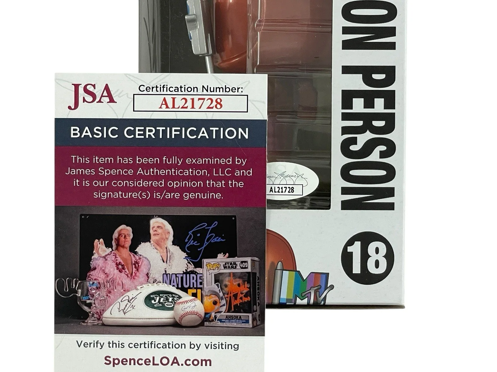 The Buggles Trevor Horn Signed MTV Moon Man Person Funko POP JSA Certified COA, изображение 3