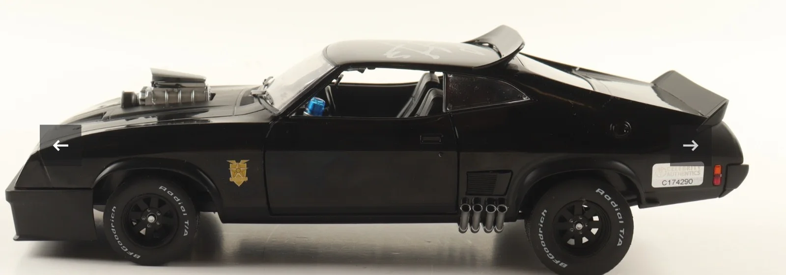 Mel Gibson — Mel Gibson Autographed Mad Max 1:18 Scale Die-Cast 1973 Ford Falcon Interceptor, image 5