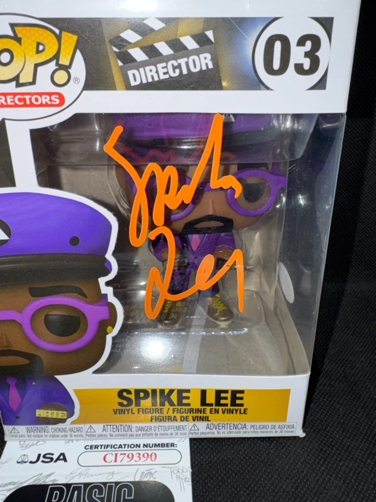 Spike Lee — SPIKE LEE signed autographed DIRECTOR FUNKO POP FIGURE #03 w/ COA JSA CI79390, изображение 2