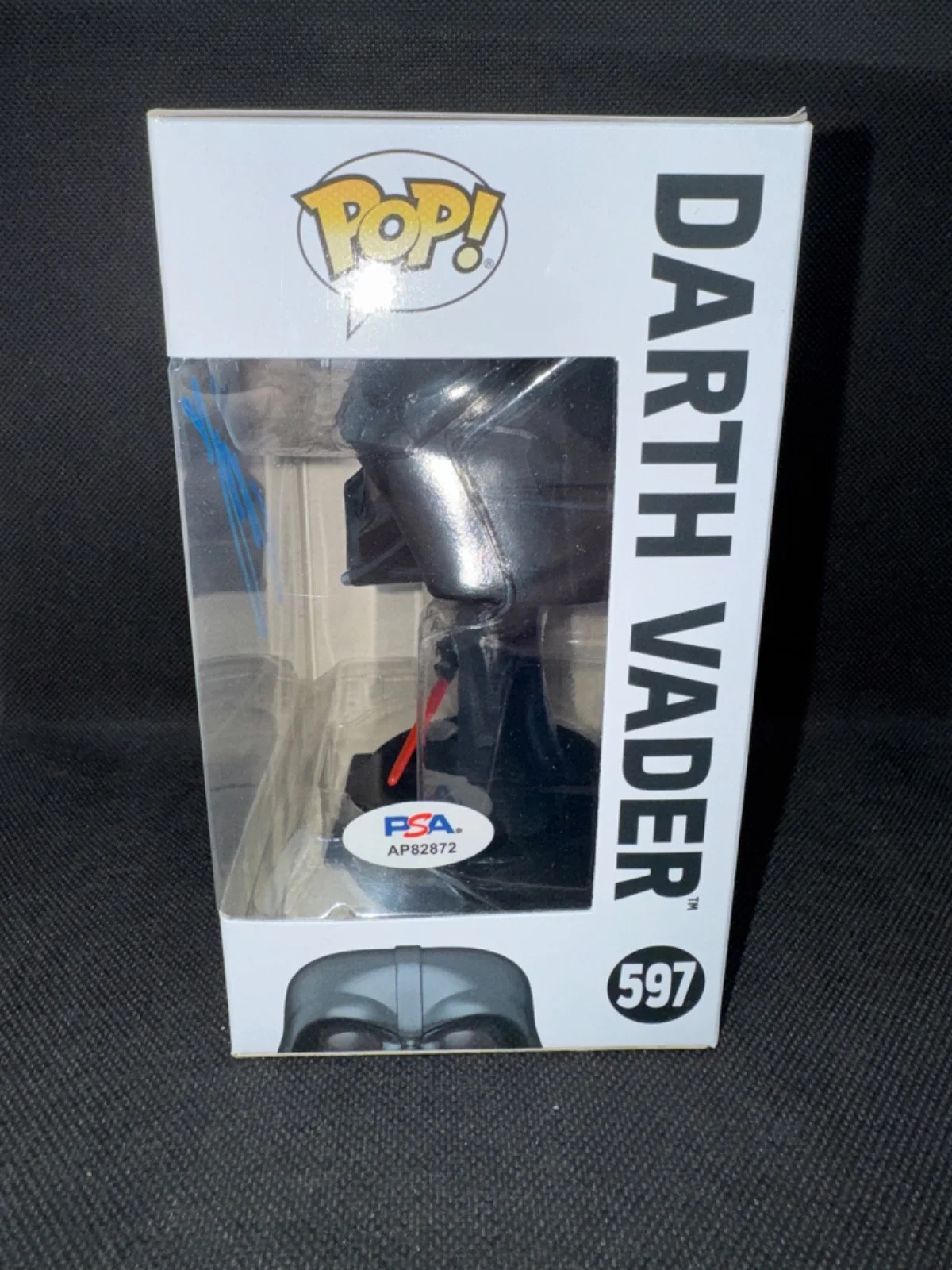 HAYDEN CHRISTENSEN — HAYDEN CHRISTENSEN signed DARTH VADER FUNKO POP FIGURE #597 w/ COA PSA AP82872, изображение 2