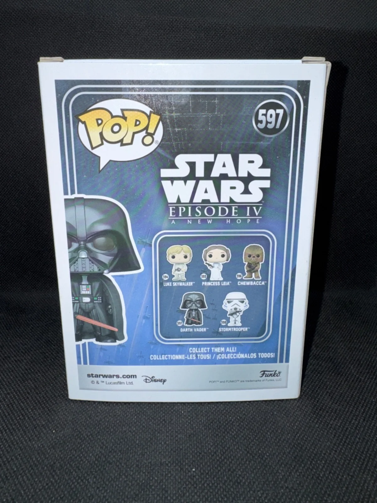 HAYDEN CHRISTENSEN — HAYDEN CHRISTENSEN signed DARTH VADER FUNKO POP FIGURE #597 w/ COA PSA AP82872, изображение 3
