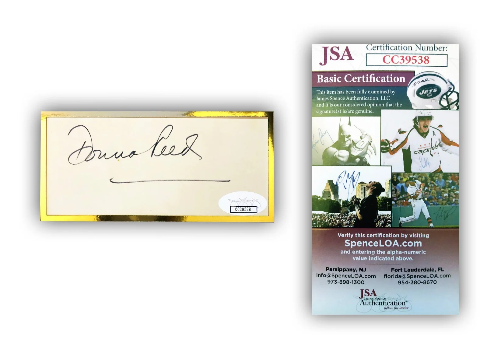 Donna Reed — DONNA REED JIMMY STEWART It's A Wonderful Life Signed/Autographed Display - JSA, изображение 5