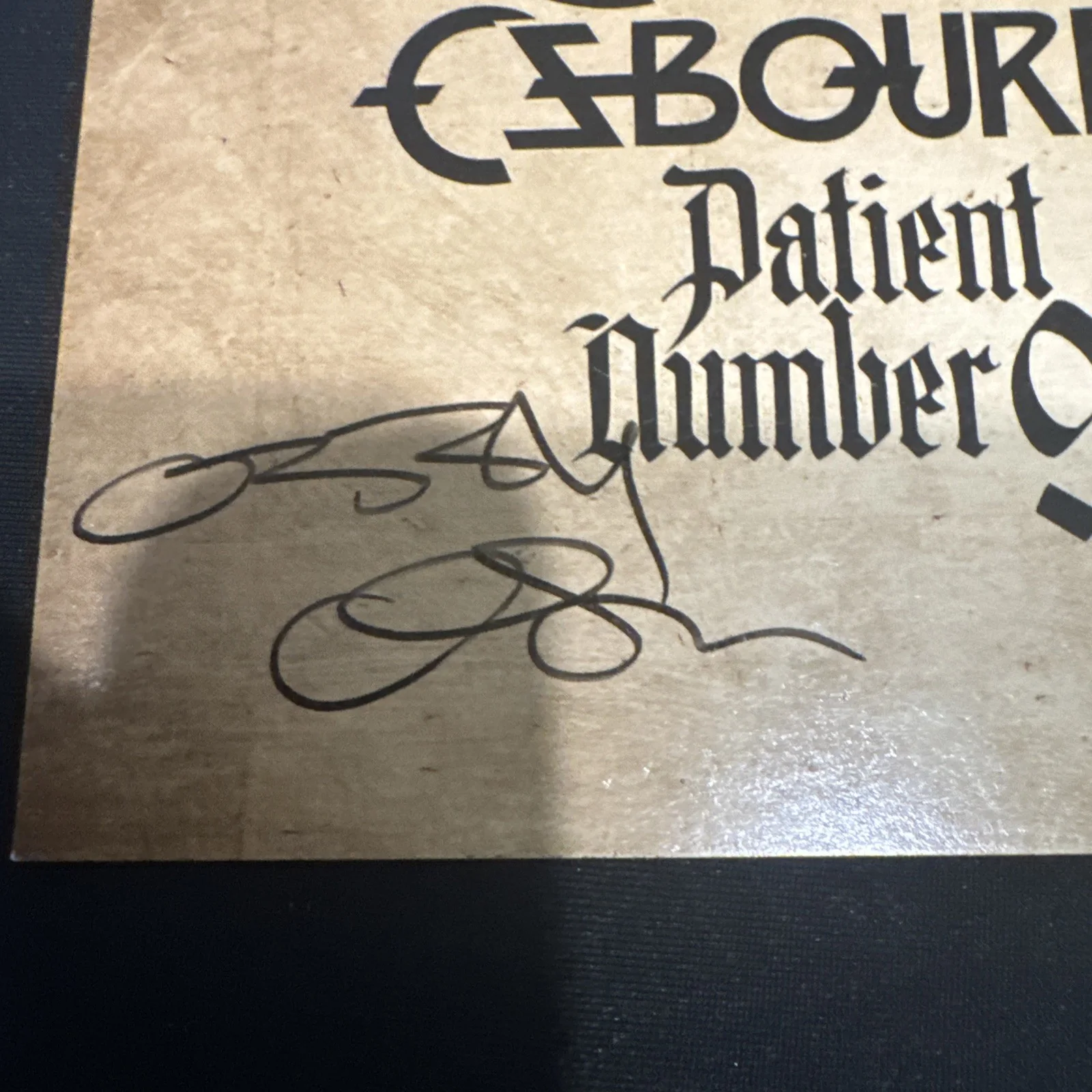 Ozzy Osbourne Signed Patient Number 9 CD INSERT JSA COA Crazy Train Auto, image 3