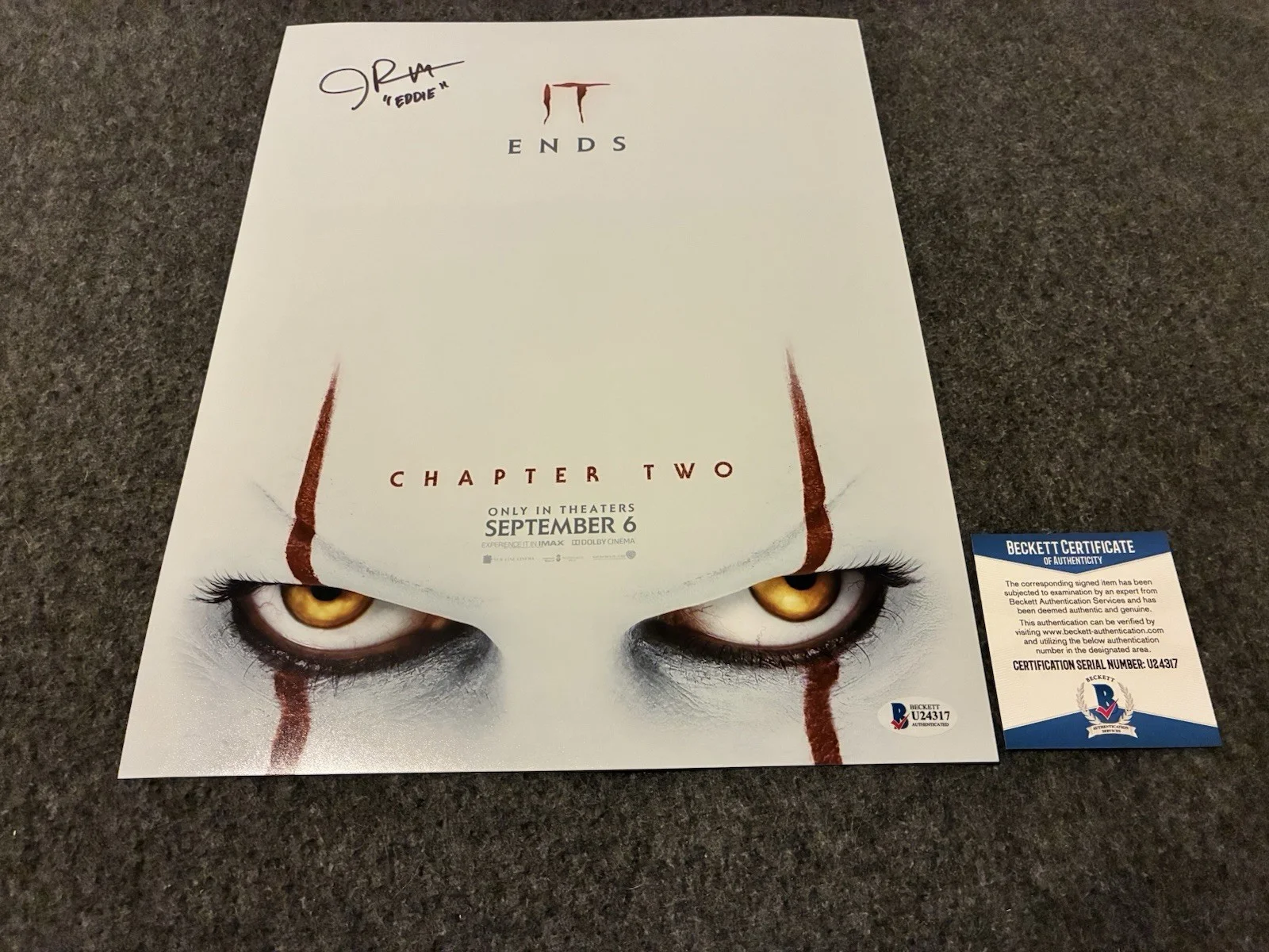 James Ransone — James Ransone Signed 11x14 Photo Autograph Beckett Coa It Chapter 2 Adult Eddie