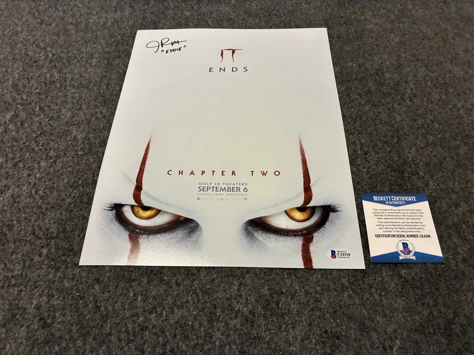 James Ransone — James Ransone Signed 11x14 Photo Autograph Beckett Coa It Chapter 2 Adult Eddie