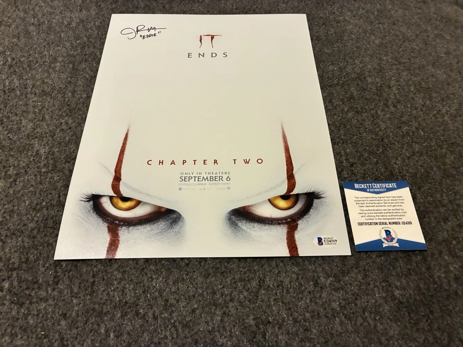 James Ransone — James Ransone Signed 11x14 Photo Autograph Beckett Coa It Chapter 2 Adult Eddie