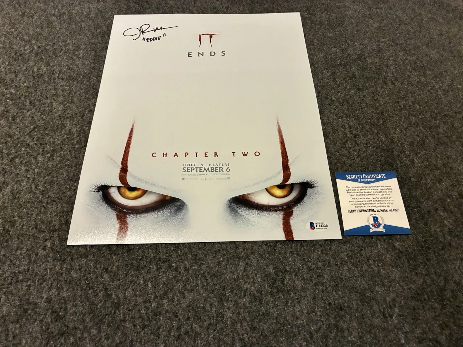 James Ransone — James Ransone Signed 11x14 Photo Autograph Beckett Coa It Chapter 2 Adult Eddie