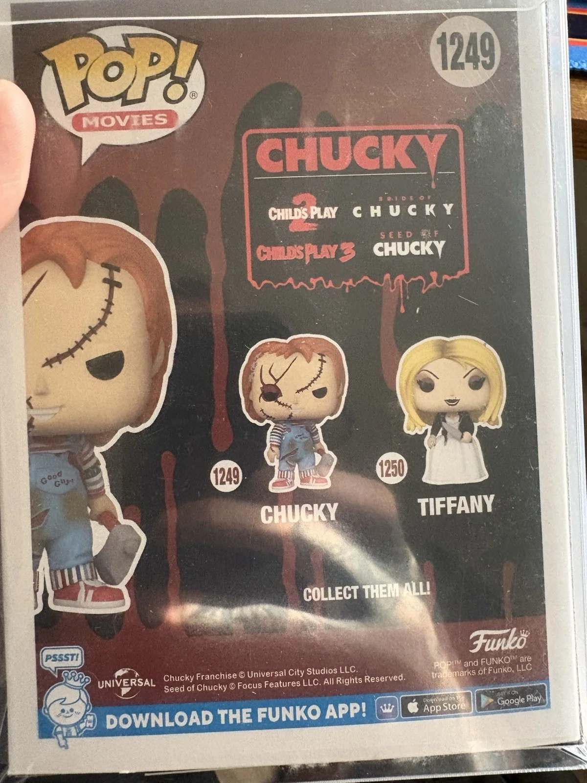 Alex Vincent Signed Bride of Chucky #1249 Chucky Funko Pop! Inscribed Andy (PA), image 3