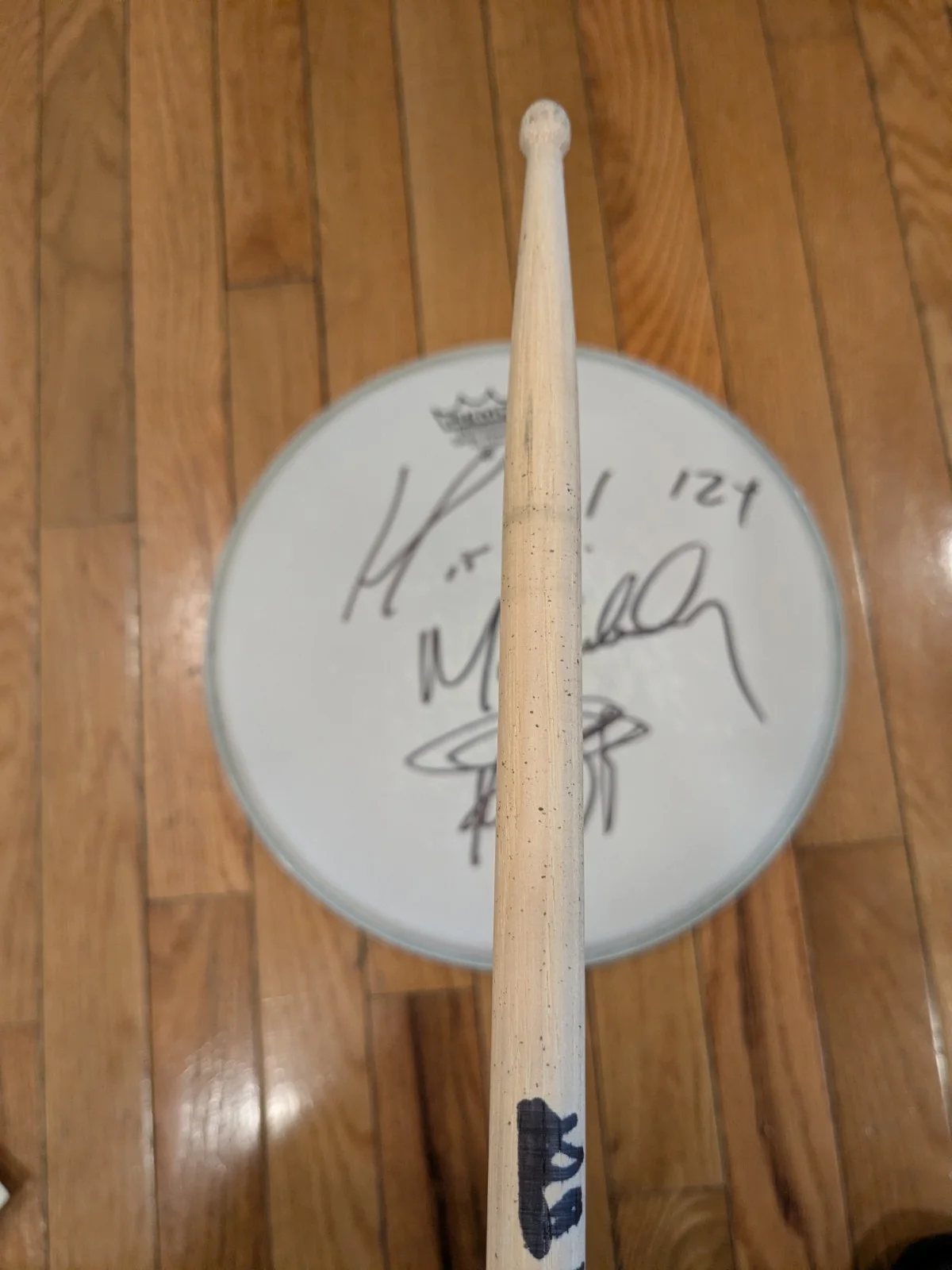 Max Weinberg Tour Used Hand Signed Drumhead And Drumstick Bruce Springsteen COA, image 5