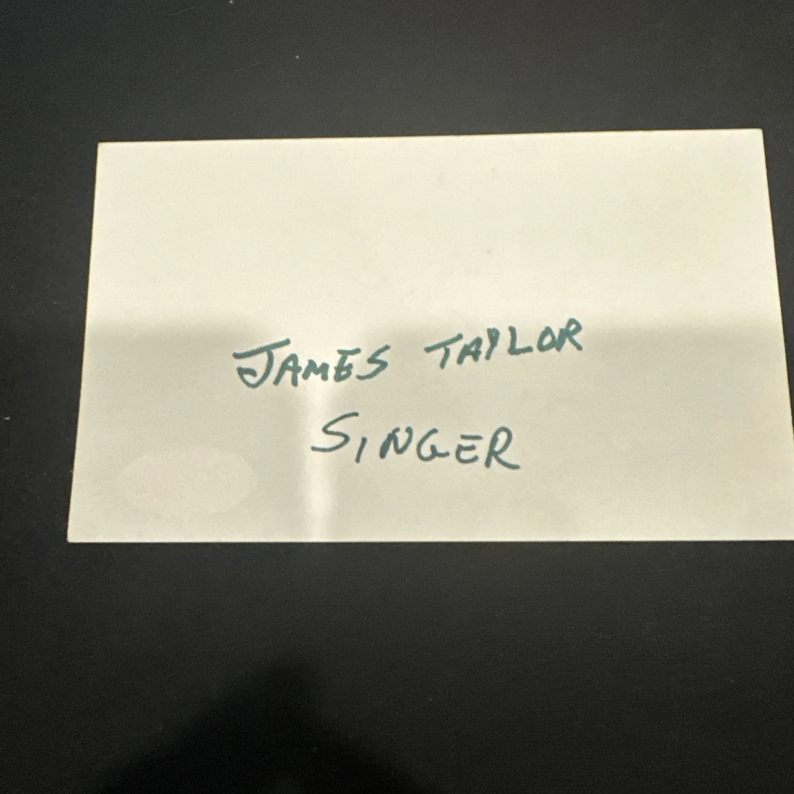 James Taylor signed autographed Index Card JSA COA Rare, image 4
