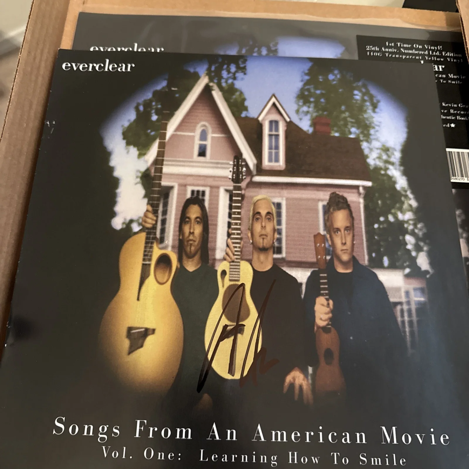 Art Alexakis — EVERCLEAR SIGNED AUTOGRAPH ART ALEXAKIS with new sealed vinyl record TalkShop
