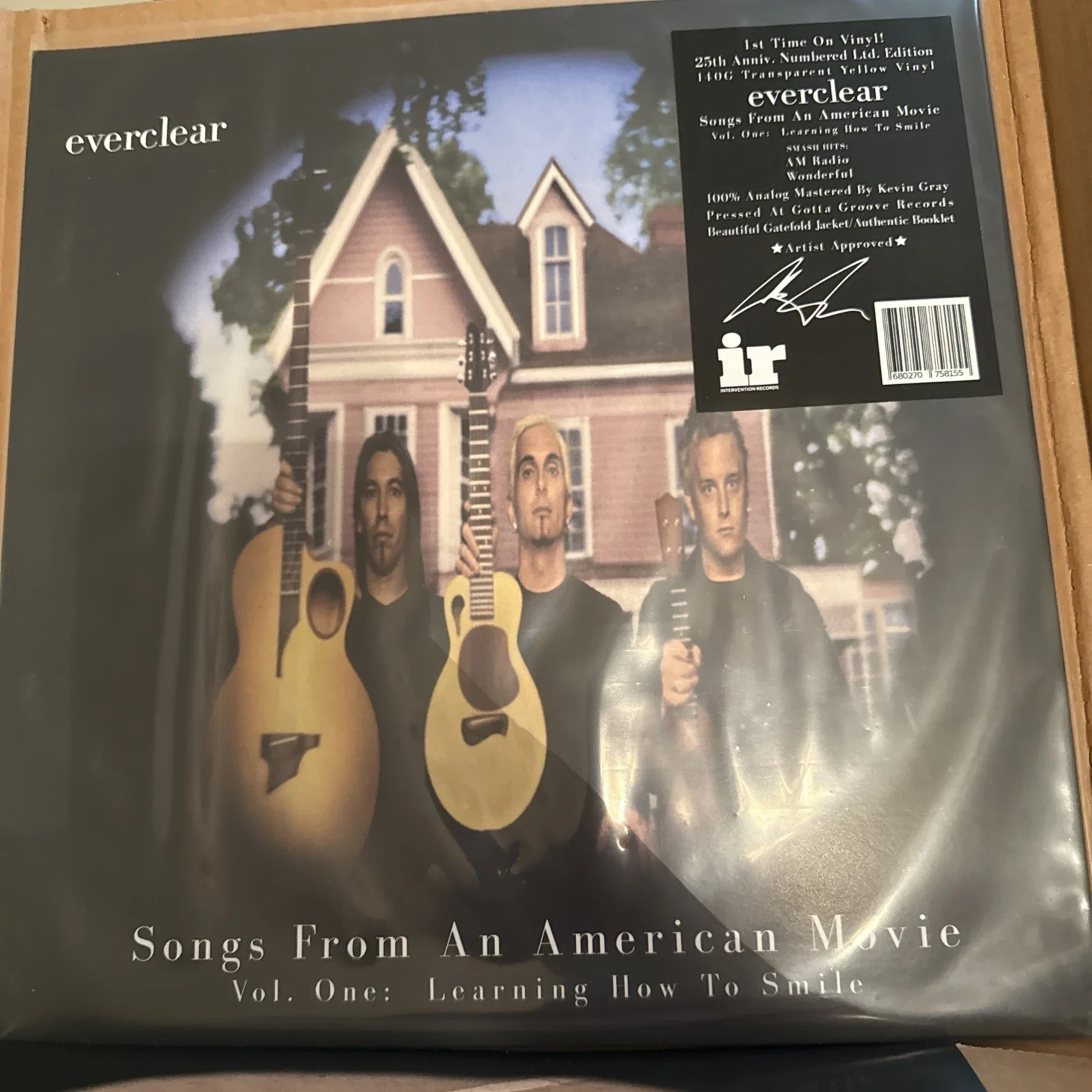 Art Alexakis — EVERCLEAR SIGNED AUTOGRAPH ART ALEXAKIS with new sealed vinyl record TalkShop, изображение 3