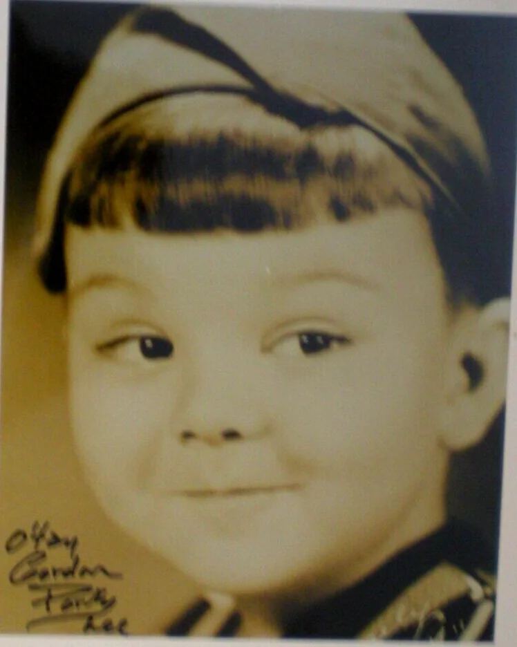 GORDON PORKY LEE — SIGNED PHOTO GORDON PORKY LEE CUTE CLOSEUP -- OUR GANG LITTLE RASCALS-O'TAY, изображение 3