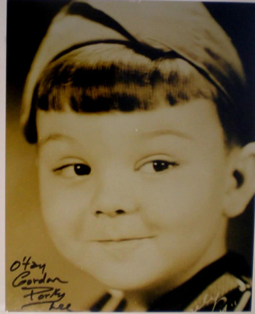 GORDON PORKY LEE — SIGNED PHOTO GORDON PORKY LEE CUTE CLOSEUP -- OUR GANG LITTLE RASCALS-O'TAY, изображение 5