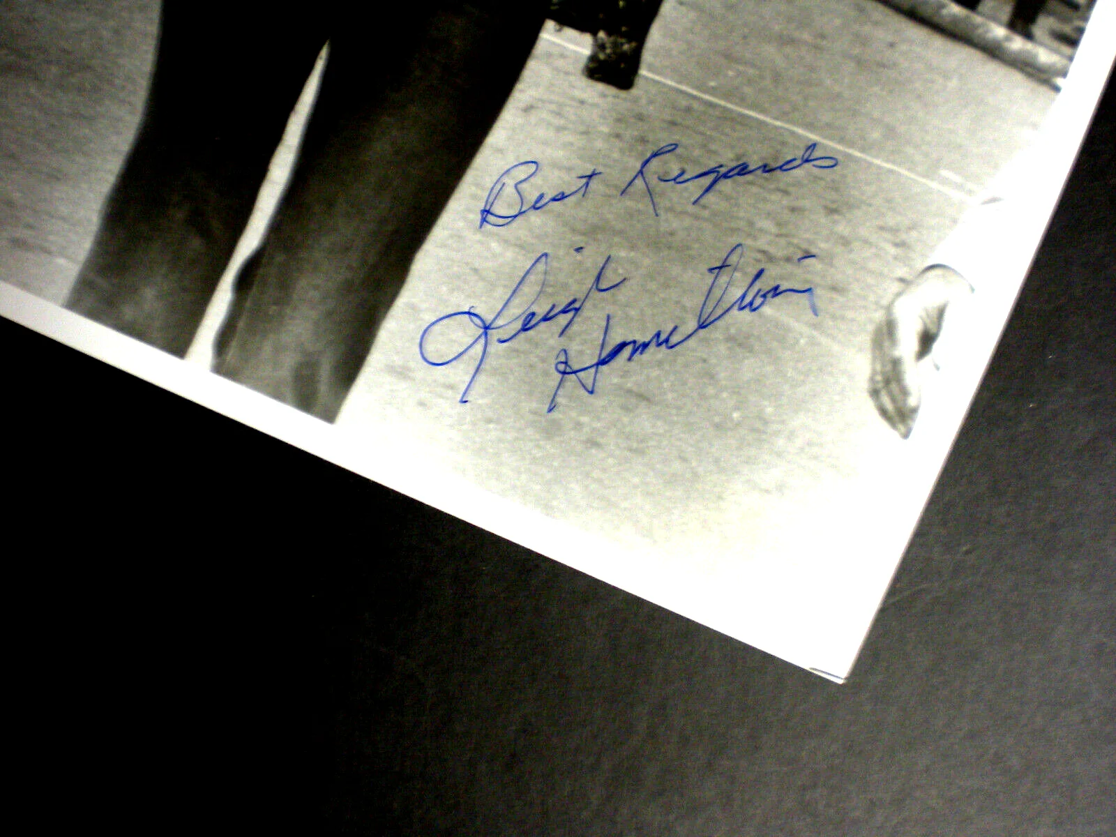 LEIGH HAMILTON — SIGNED PHOTO LEIGH HAMILTON DECEASED FORCED VENGEANCE WITH CHUCK NORRIS- CERT GA, image 2