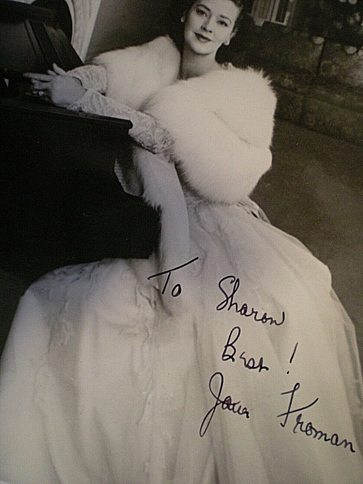 JANE FROMAN — SIGNED VINTAGE 5 X 7 JANE FROMAN # 1 FEMALE SINGER-"WITH A SONG IN MY HEART" GA, изображение 4