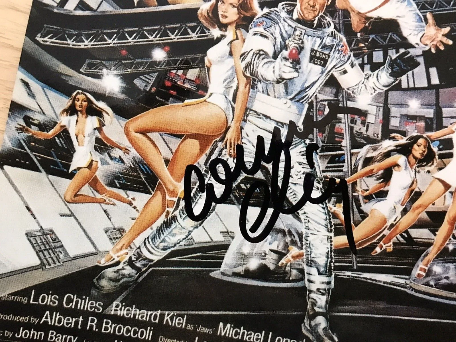 CORRINE CLERY SIGNED PHOTO MOONRAKER -ROGER MOORE AS JAMES BOND-8 X 11-COLLAGE, image 2