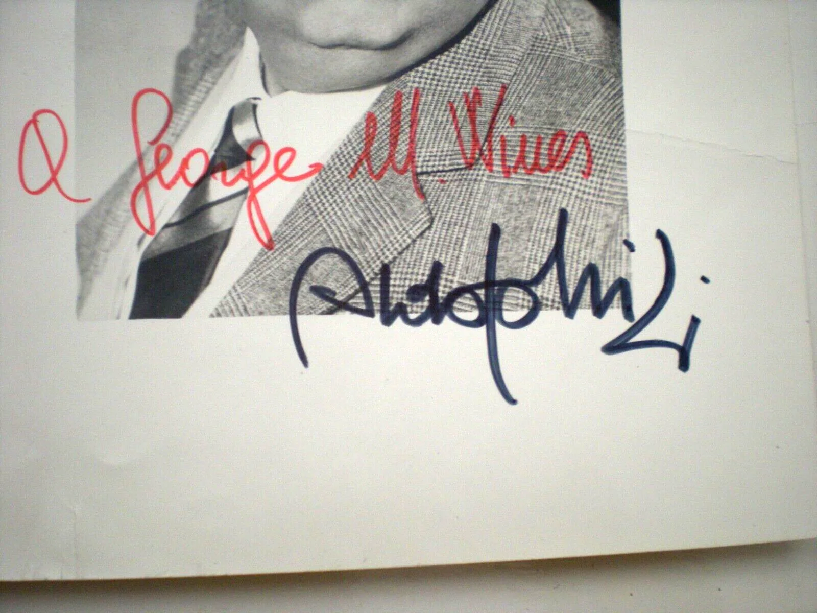 ALDO FABRIZI — RARE SIGNED PHOTO ALDO FABRIZI-DECEASED ITALIAN ACTOR 'HEROIC PRIEST' IN "ROME", изображение 2
