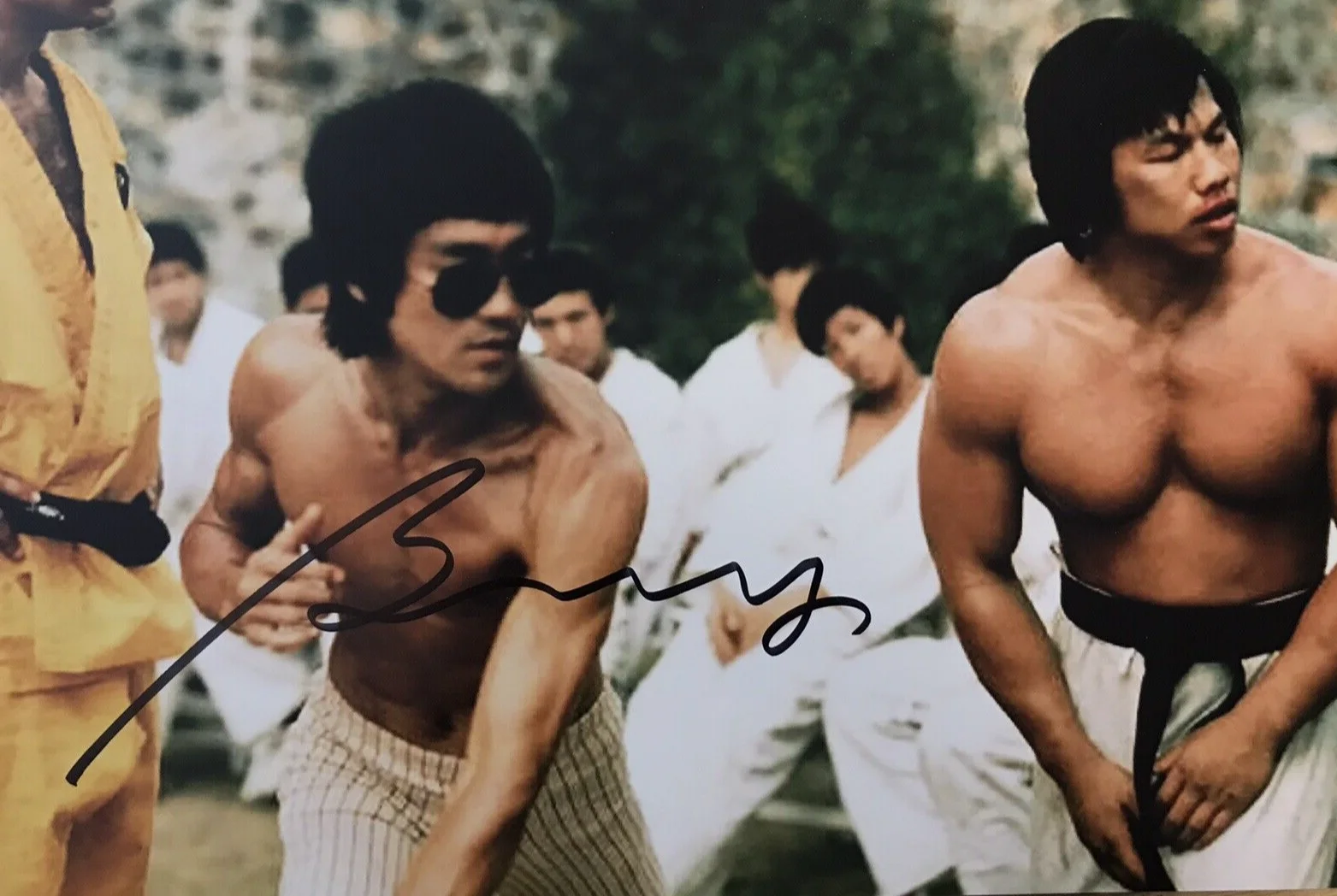 BOLO YEUNG — SIGNED PHOTO BOLO YEUNG - MARTIAL ARTS LEGEND BRUCE LEE "ENTER THE DRAGON" ACOA, изображение 2