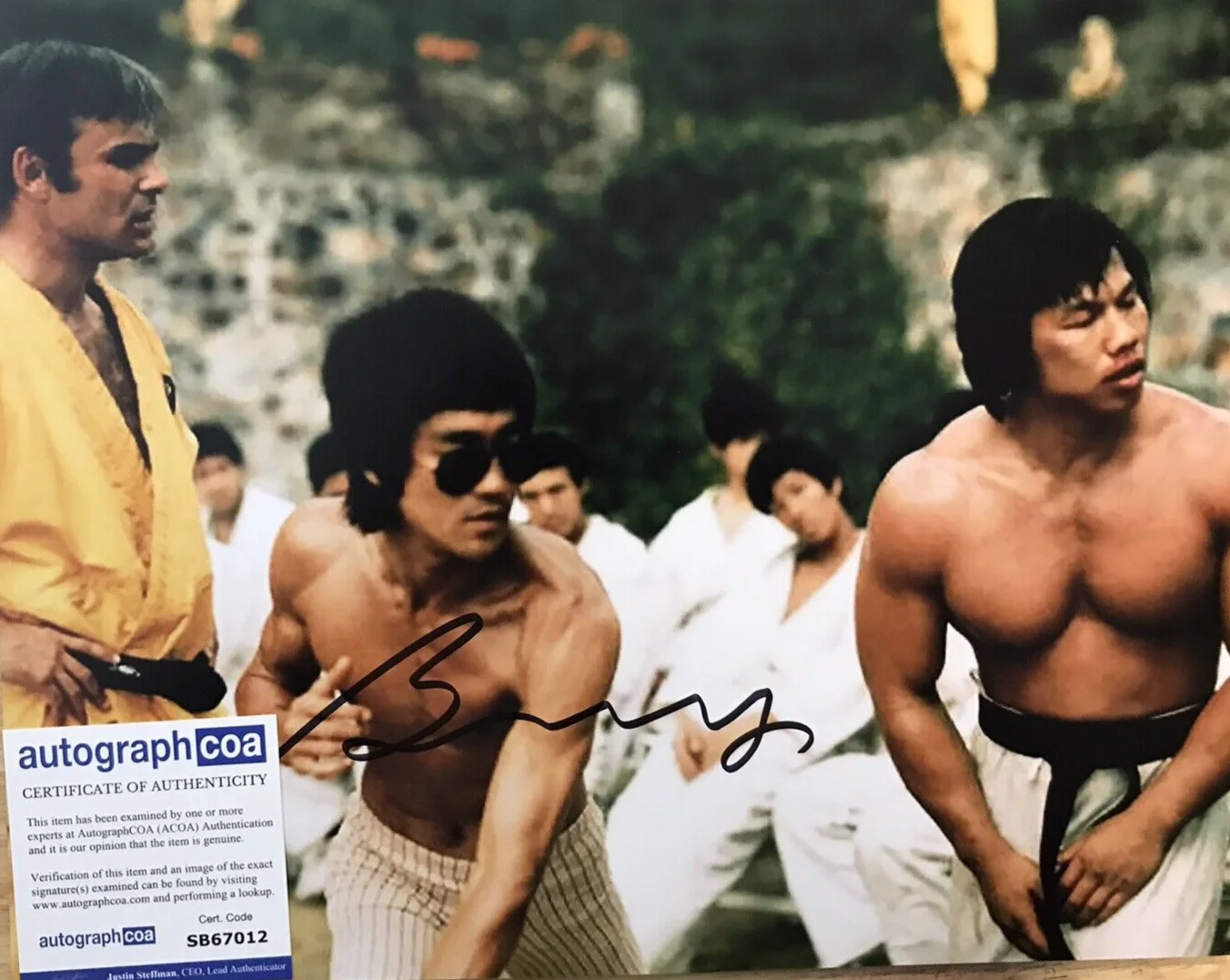 BOLO YEUNG — SIGNED PHOTO BOLO YEUNG - MARTIAL ARTS LEGEND BRUCE LEE "ENTER THE DRAGON" ACOA, изображение 5